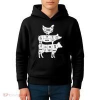 My Food Pyramid Funny Cute Cows Animal Lover Kids Hoodie thumb 4