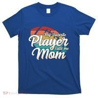 My Favorite Player Calls Me Mom Retro Football Ball Mommy Gift T-Shirt thumb 0