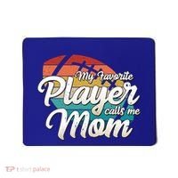 My Favorite Player Calls Me Mom Retro Football Ball Mommy Gift Mousepad thumb 0