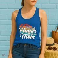 My Favorite Player Calls Me Mom Retro Football Ball Mommy Gift Women's Tank Top thumb 2