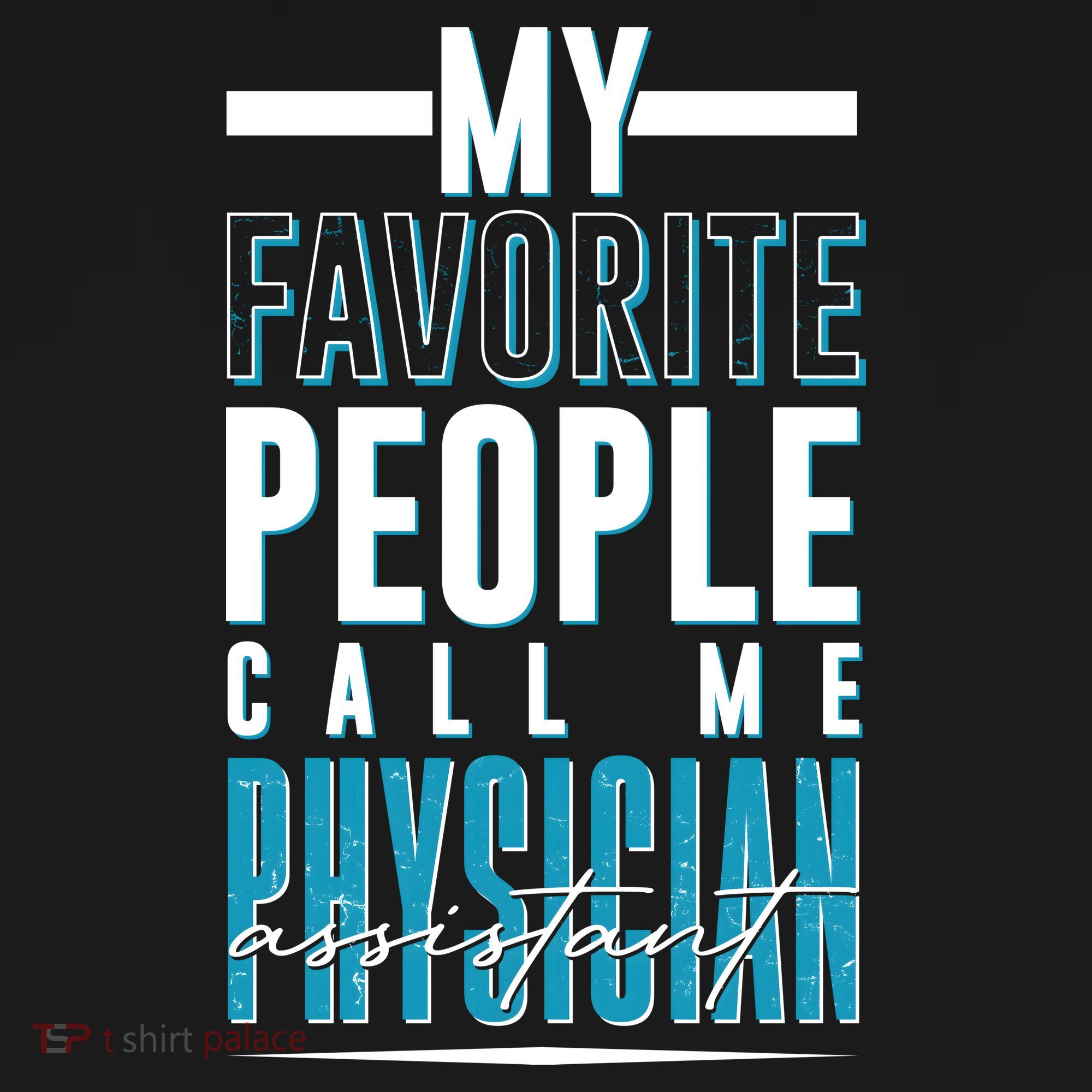 My Favorite People Call Me Physician Assistant USA-Made Doggie Bandana