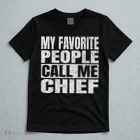 My Favorite People Call Me Chief Vintage Fathers Day T-Shirt thumb 5