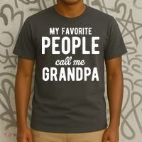 My Favorite People Call Me Grandpa T-Shirt thumb 3