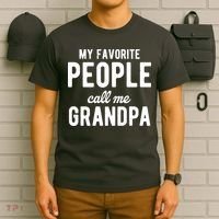 My Favorite People Call Me Grandpa T-Shirt thumb 6