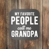 My Favorite People Call Me Grandpa Coaster thumb 0