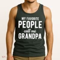 My Favorite People Call Me Grandpa Tank Top thumb 3