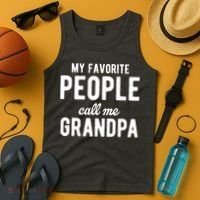 My Favorite People Call Me Grandpa Tank Top thumb 4