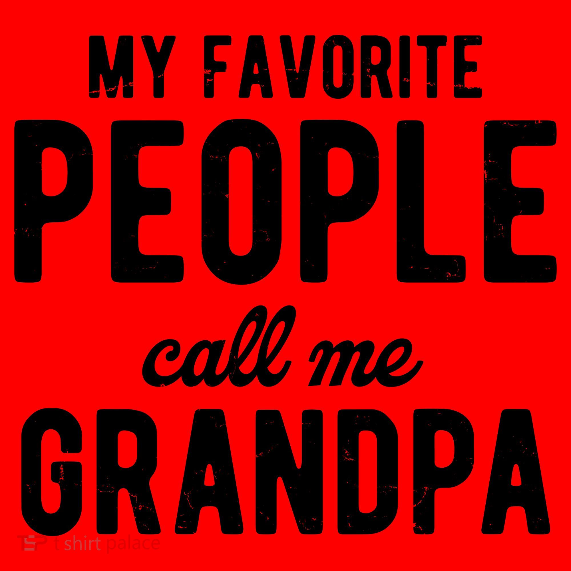 My Favorite People Call Me Grandpa Santa Hat
