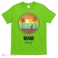 Miami Florida Retro Vintage Sunset T-Shirt thumb 0
