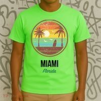 Miami Florida Retro Vintage Sunset T-Shirt thumb 3