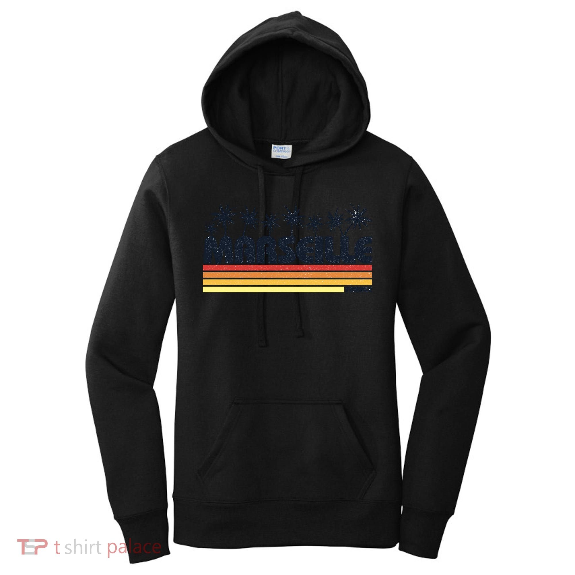 Marseille France Retro Tourism Cool Gift Women's Hoodie