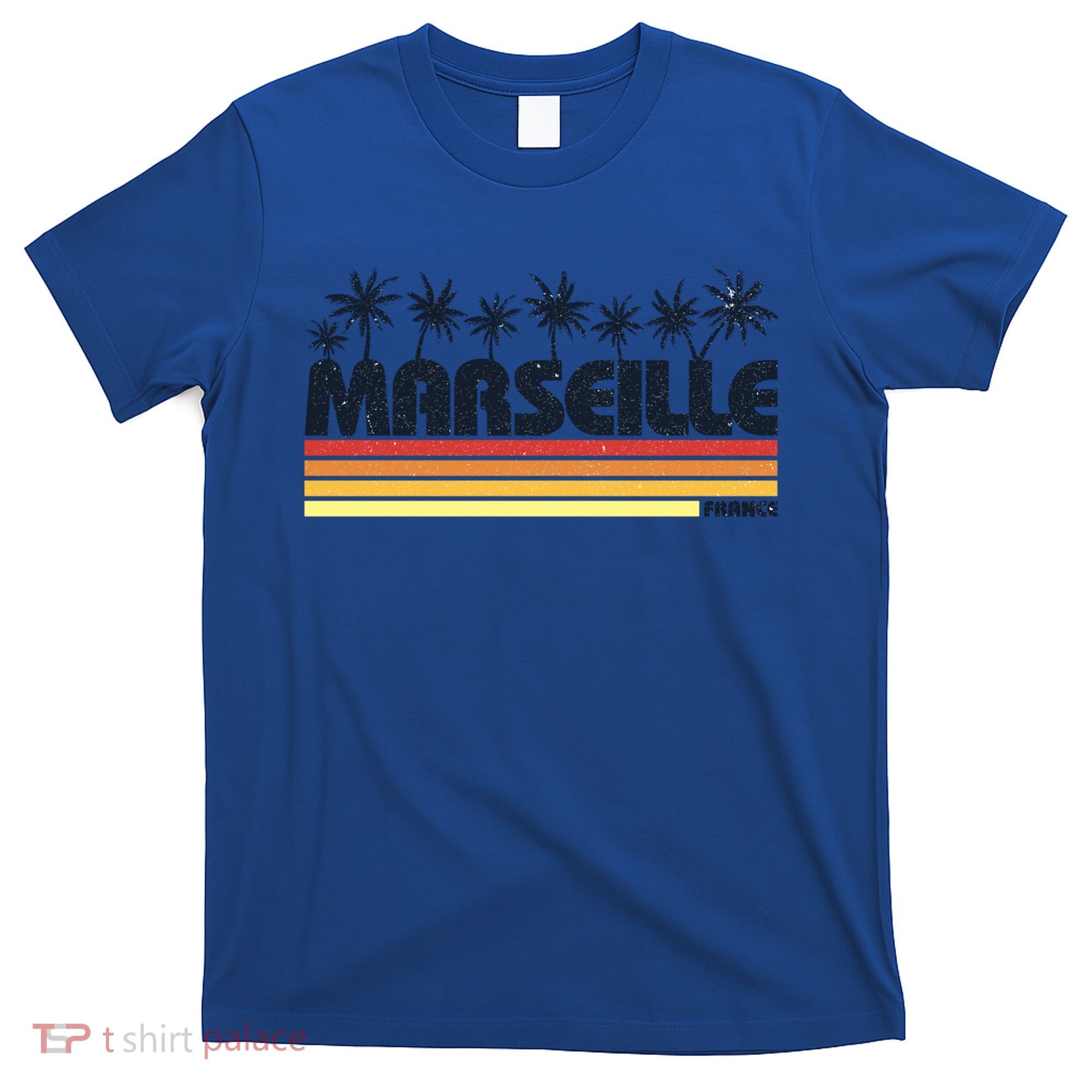 Marseille France Retro Tourism Cool Gift T-Shirt