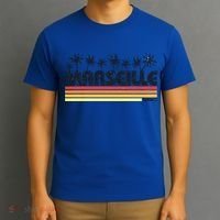 Marseille France Retro Tourism Cool Gift T-Shirt thumb 3