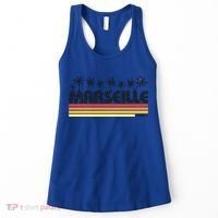 Marseille France Retro Tourism Cool Gift Women's Tank Top thumb 0