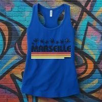 Marseille France Retro Tourism Cool Gift Women's Tank Top thumb 3