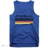 Marseille France Retro Tourism Cool Gift Tank Top thumb 0