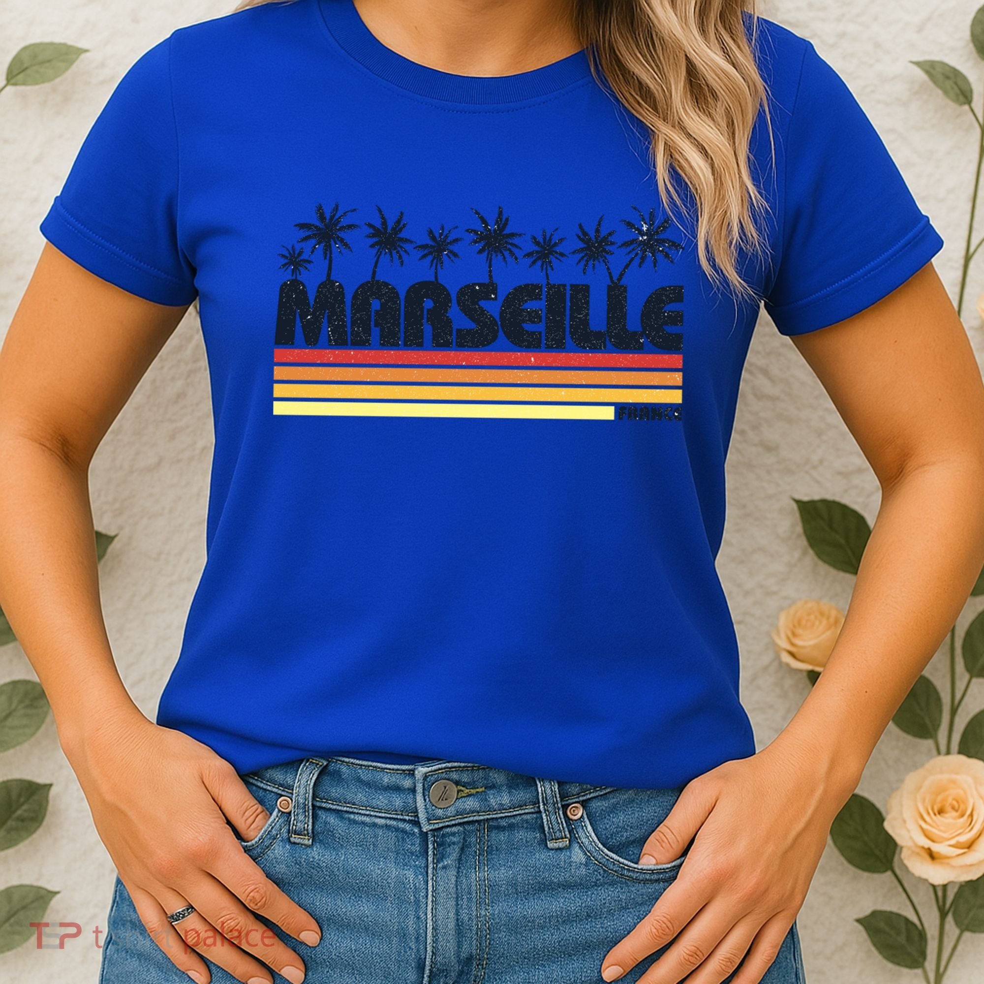 Marseille France Retro Tourism Cool Gift Women's T-Shirt