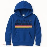 Marseille France Retro Tourism Cool Gift Kids Hoodie thumb 0