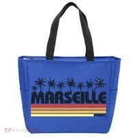 Marseille France Retro Tourism Cool Gift Tote Bag thumb 0