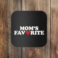 Moms Favorite Red Heart Cute Gift Coaster thumb 0