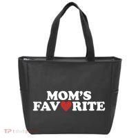 Moms Favorite Red Heart Cute Gift Tote Bag thumb 0