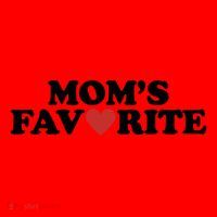 Moms Favorite Red Heart Cute Gift Santa Hat thumb 1