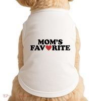 Moms Favorite Red Heart Cute Gift Doggie Tank thumb 0