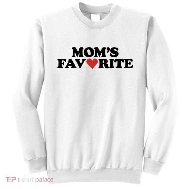Moms Favorite Red Heart Cute Gift Sweatshirt