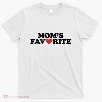 Moms Favorite Red Heart Cute Gift T-Shirt thumb 0