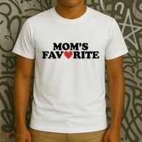 Moms Favorite Red Heart Cute Gift T-Shirt thumb 3