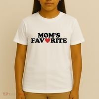 Moms Favorite Red Heart Cute Gift T-Shirt thumb 4