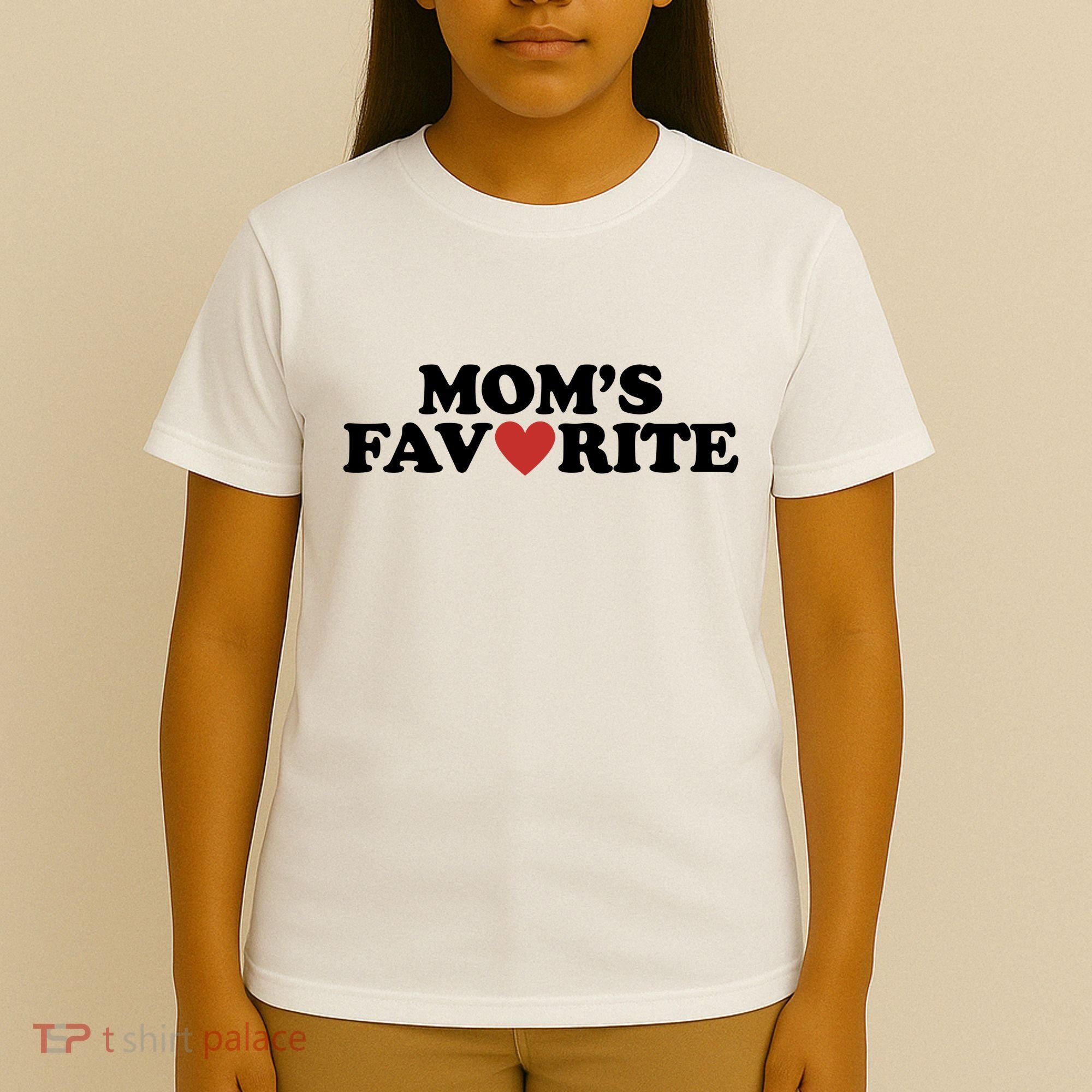 Moms Favorite Red Heart Cute Gift T-Shirt