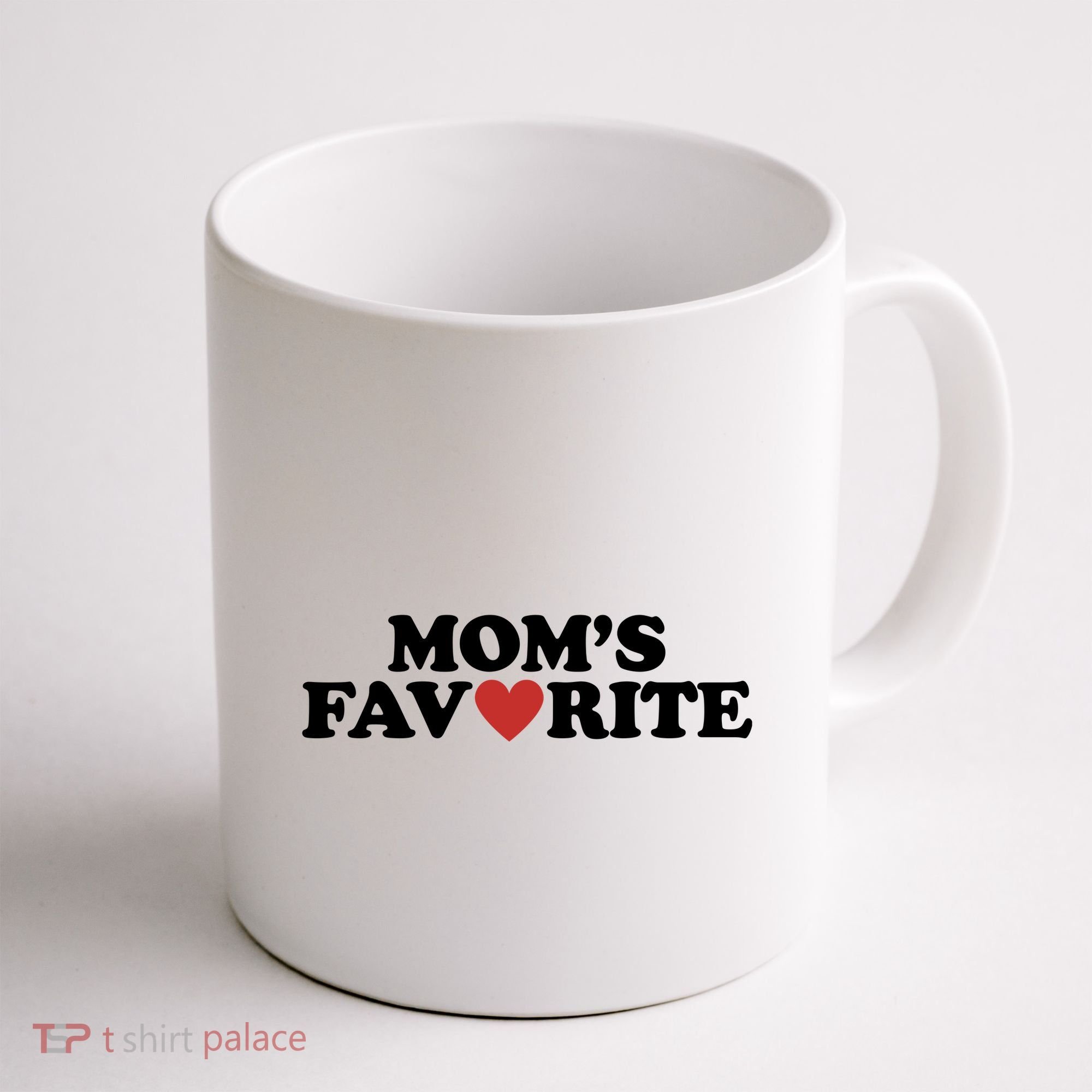 Moms Favorite Red Heart Cute Gift Coffee Mug