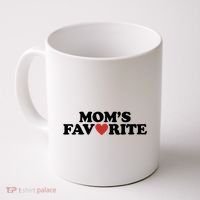 Moms Favorite Red Heart Cute Gift Coffee Mug thumb 0