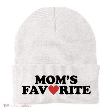 Moms Favorite Red Heart Cute Gift Beanie