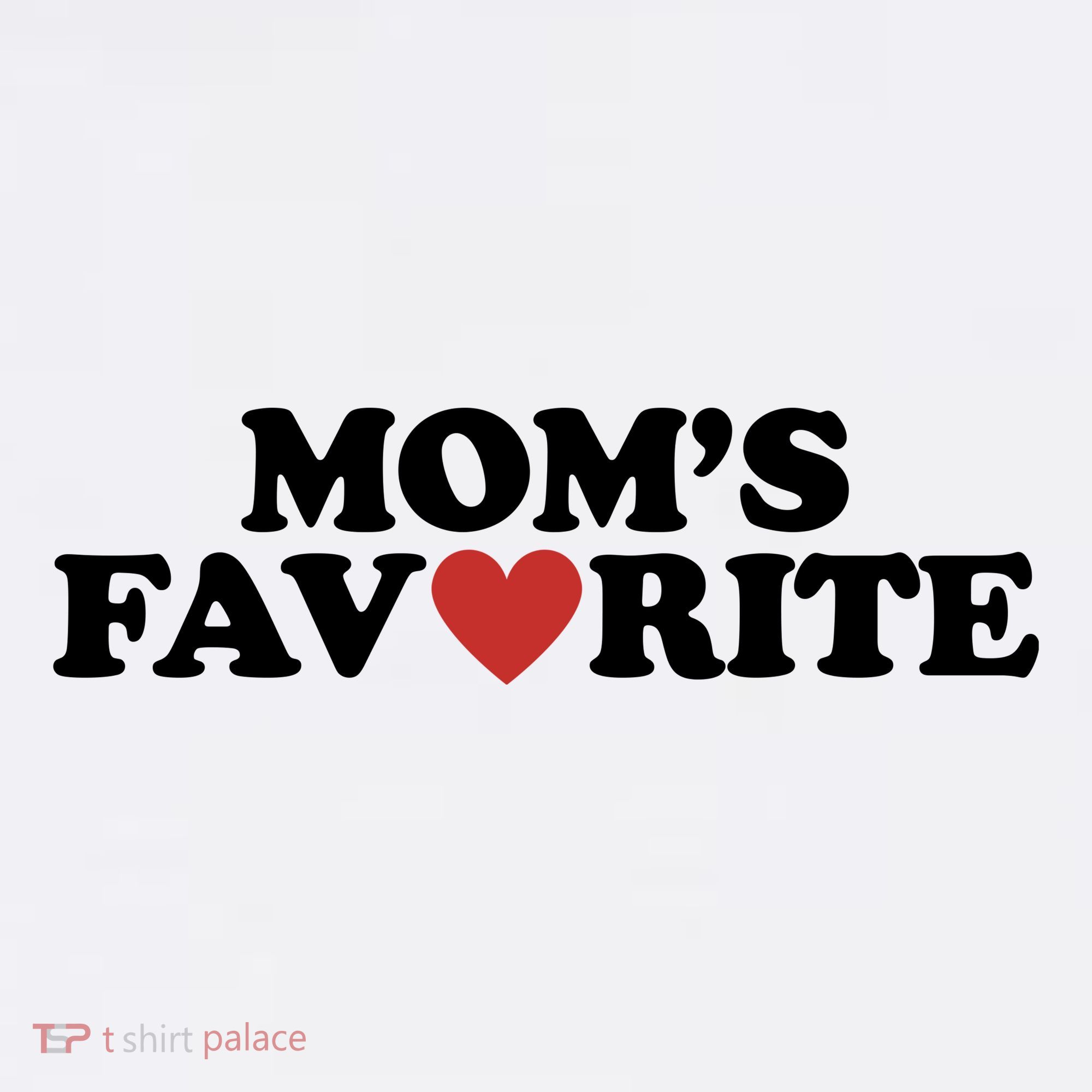 Moms Favorite Red Heart Cute Gift Women's Hoodie