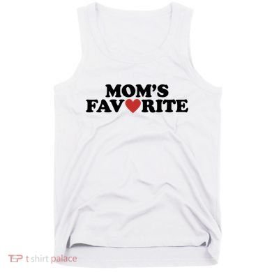 Moms Favorite Red Heart Cute Gift Tank Top