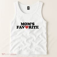 Moms Favorite Red Heart Cute Gift Tank Top thumb 2