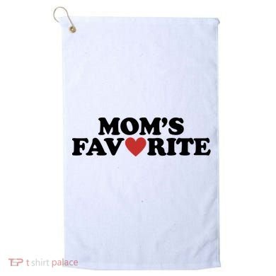 Moms Favorite Red Heart Cute Gift Golf Towel
