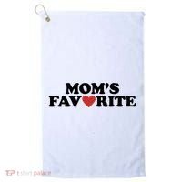 Moms Favorite Red Heart Cute Gift Golf Towel thumb 0