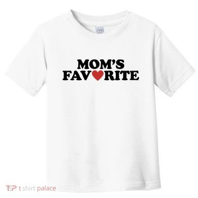 Moms Favorite Red Heart Cute Gift Toddler T-Shirt