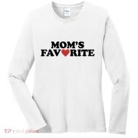 Moms Favorite Red Heart Cute Gift Women's Long Sleeve Shirt thumb 0