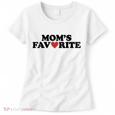 Moms Favorite Red Heart Cute Gift Women's T-Shirt