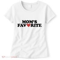 Moms Favorite Red Heart Cute Gift Women's T-Shirt thumb 0
