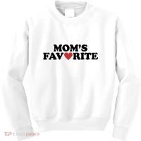 Moms Favorite Red Heart Cute Gift Kids Sweatshirt thumb 0