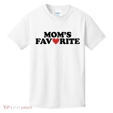 Moms Favorite Red Heart Cute Gift Kids T-Shirt
