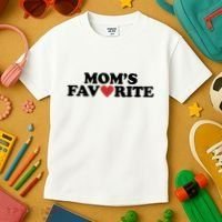 Moms Favorite Red Heart Cute Gift Kids T-Shirt thumb 3