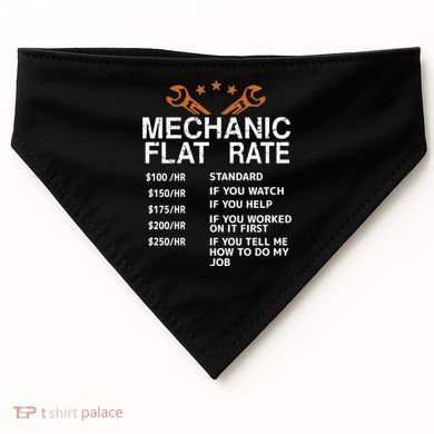 Mechanic Flat Rate USA-Made Doggie Bandana