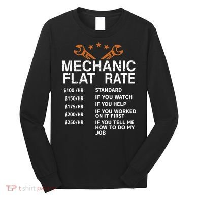 Mechanic Flat Rate Long Sleeve Shirt