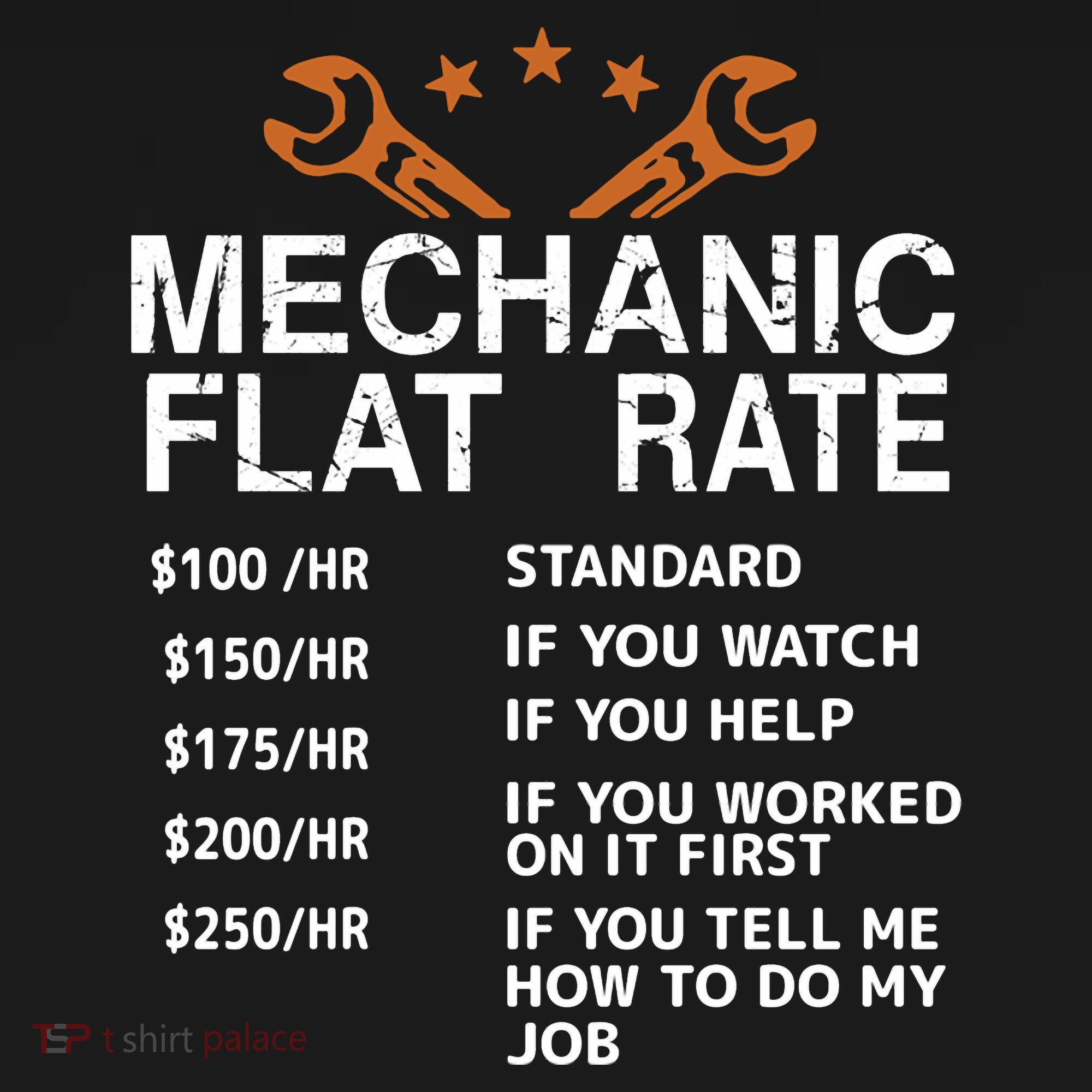 Mechanic Flat Rate Long Sleeve Shirt